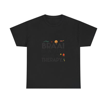 Additional product view of the South Africa Braai & Therapy T-Shirt