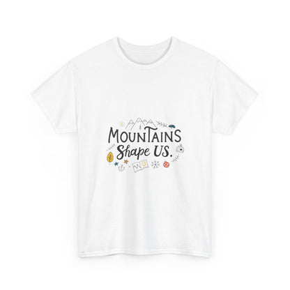 Additional product view of the Tajikistan Mountains Shape Us T-Shirt