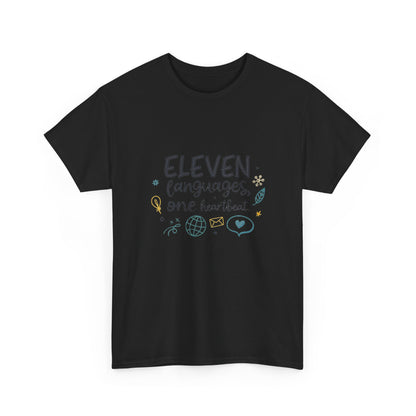 Additional product view of the South Africa Eleven Languages, One Heart T-Shirt