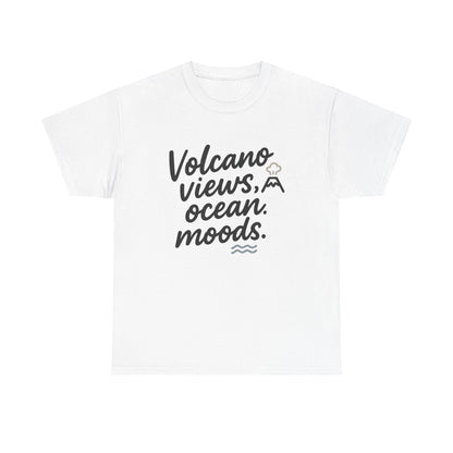 Front view of the El Salvador Volcano Views & Ocean Moods T-Shirt