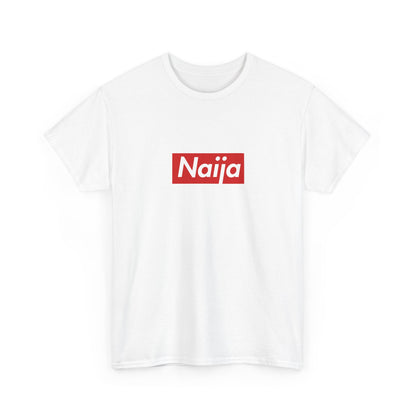 Additional product view of the Nigeria Naija Red Wordmark T-Shirt