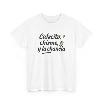 Additional product view of the Mexico Cafecito, Chisme & Chancla T-Shirt