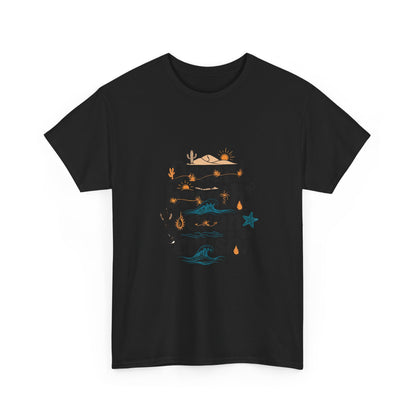 Additional product view of the Namibia Desert Breath, Ocean Crash T-Shirt