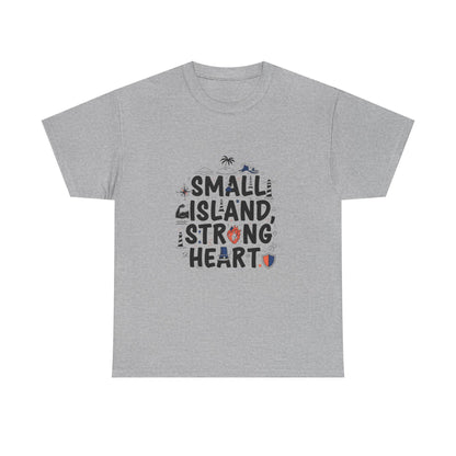 Additional product view of the Nauru Small Island, Strong Heart T-Shirt