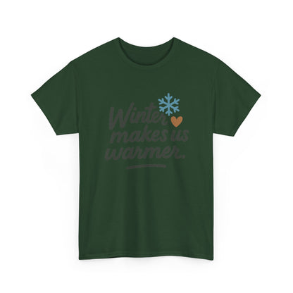 Additional product view of the Belarus Winter Makes Us Warmer T-Shirt